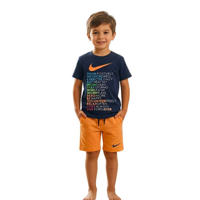 طقم خروج Think Positively صيفي أولادي