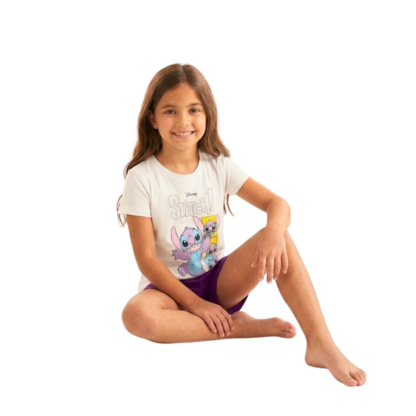 Girls' summer stretch pajamas