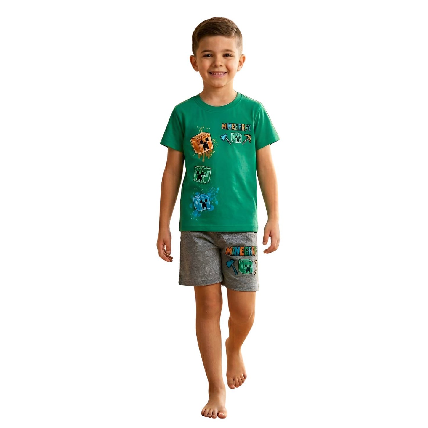 Boy's Minecraft Summer Pajamas