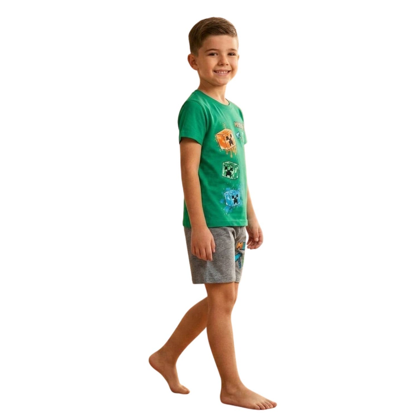 Boy's Minecraft Summer Pajamas