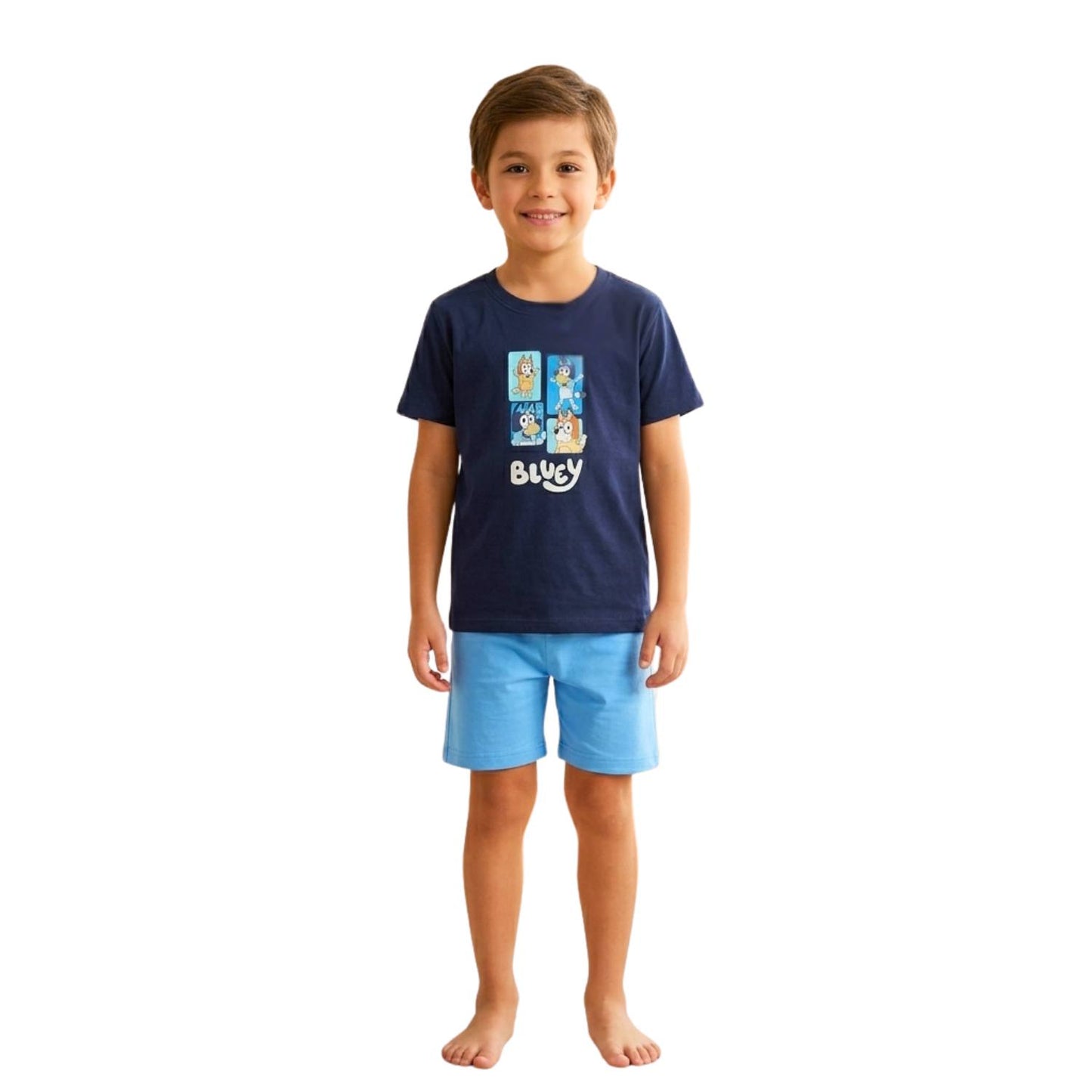 Boys' summer blue pajama