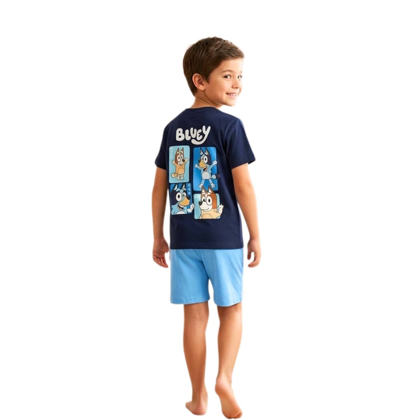 Boys' summer blue pajama
