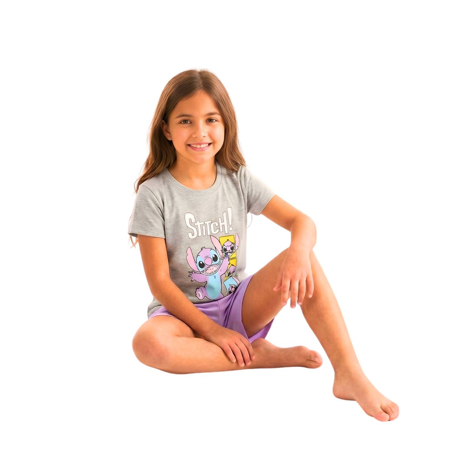 Girls' summer stretch pajamas
