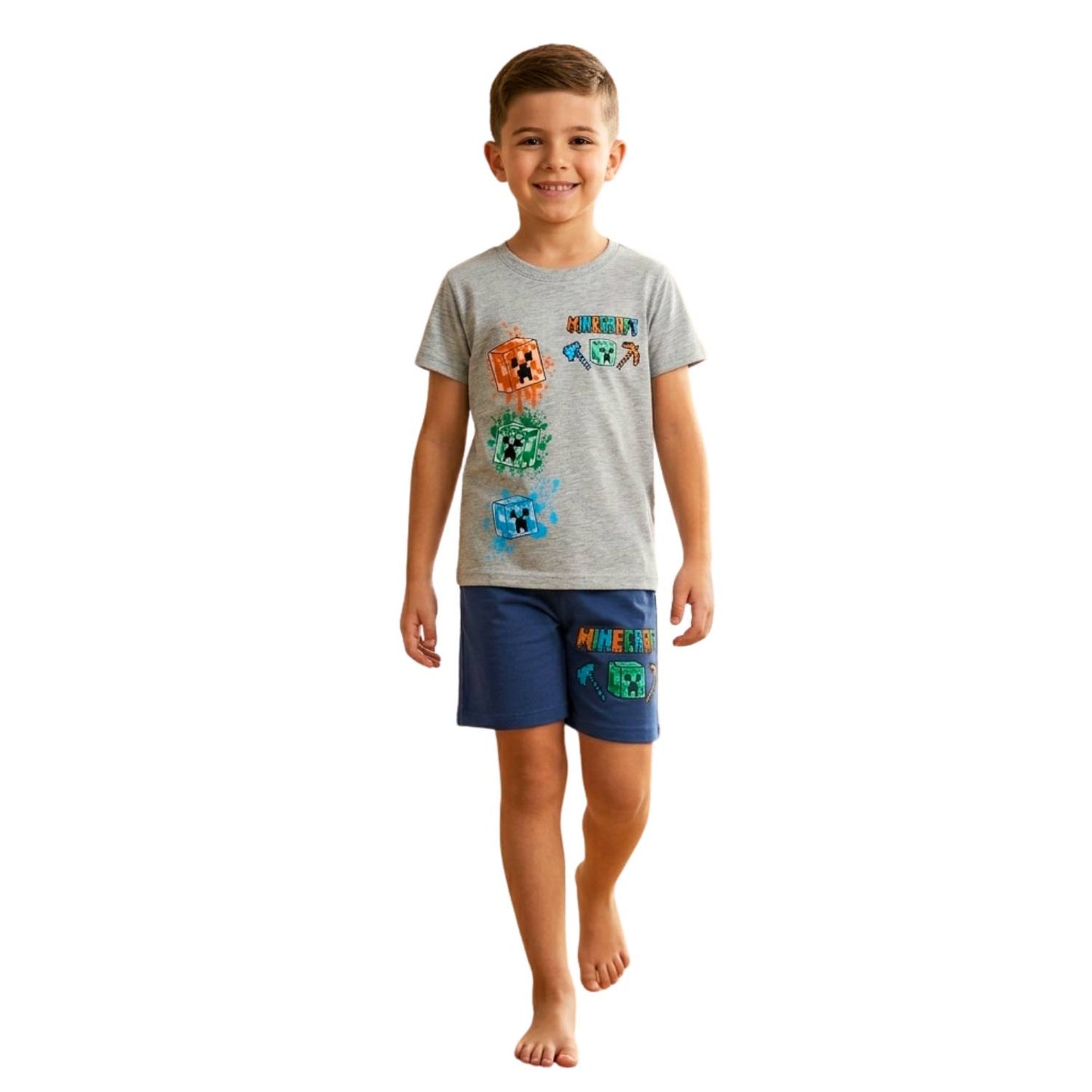 Boy's Minecraft Summer Pajamas