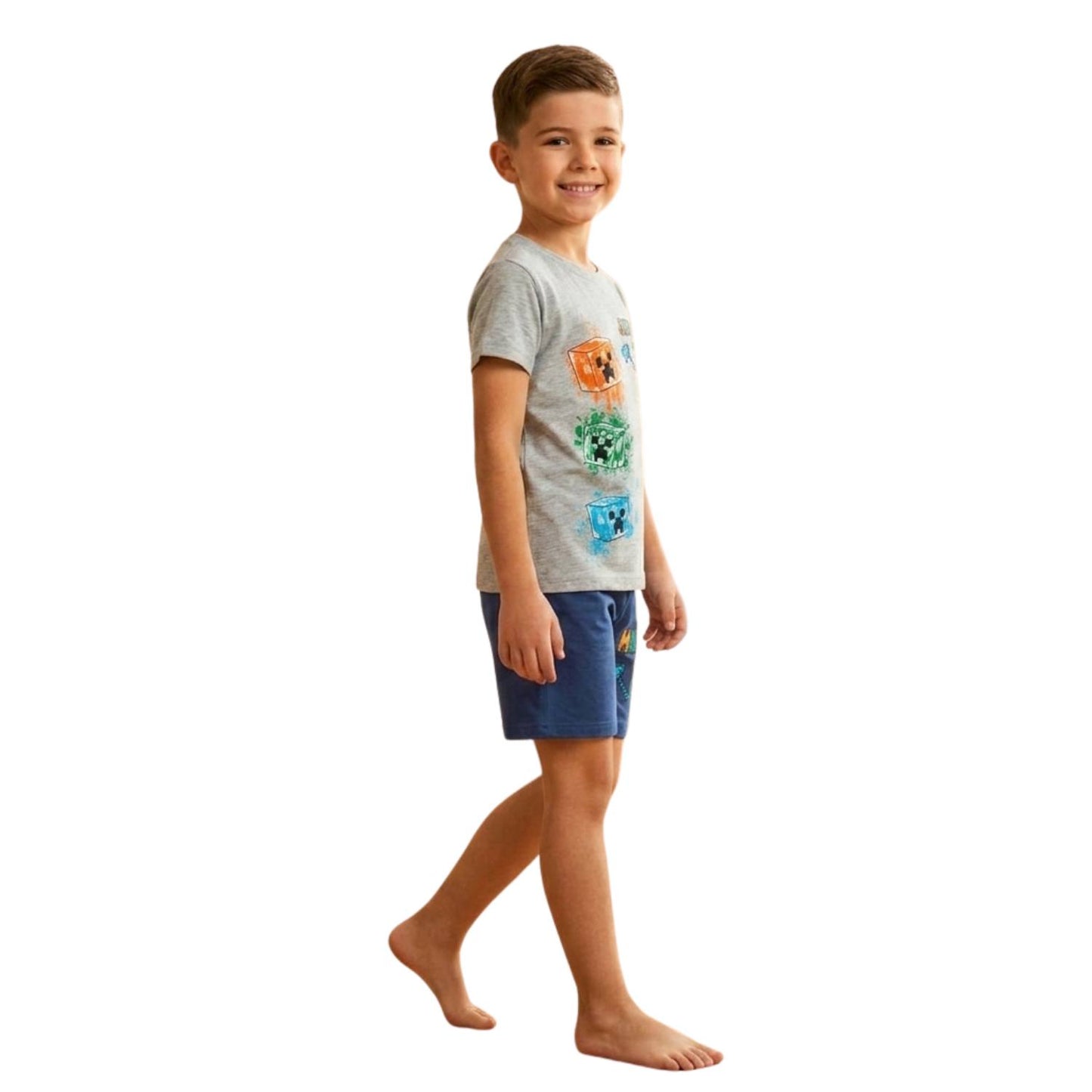 Boy's Minecraft Summer Pajamas