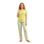 Women's yellow summer pajamas