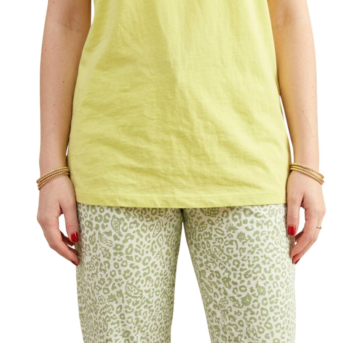 Women's yellow summer pajamas