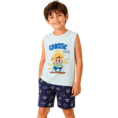 بيجامة Cheese Boy صيفي أولادي