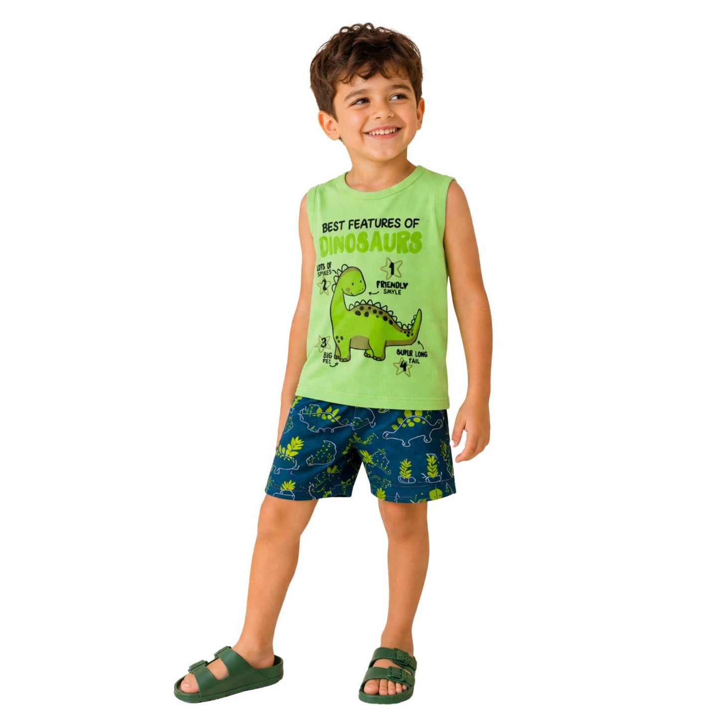 Dino Play Boys' Summer Pajamas
