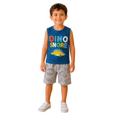 بيجامة Dino Snore صيفي أولادي