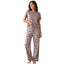 Women's summer brown pajamas
