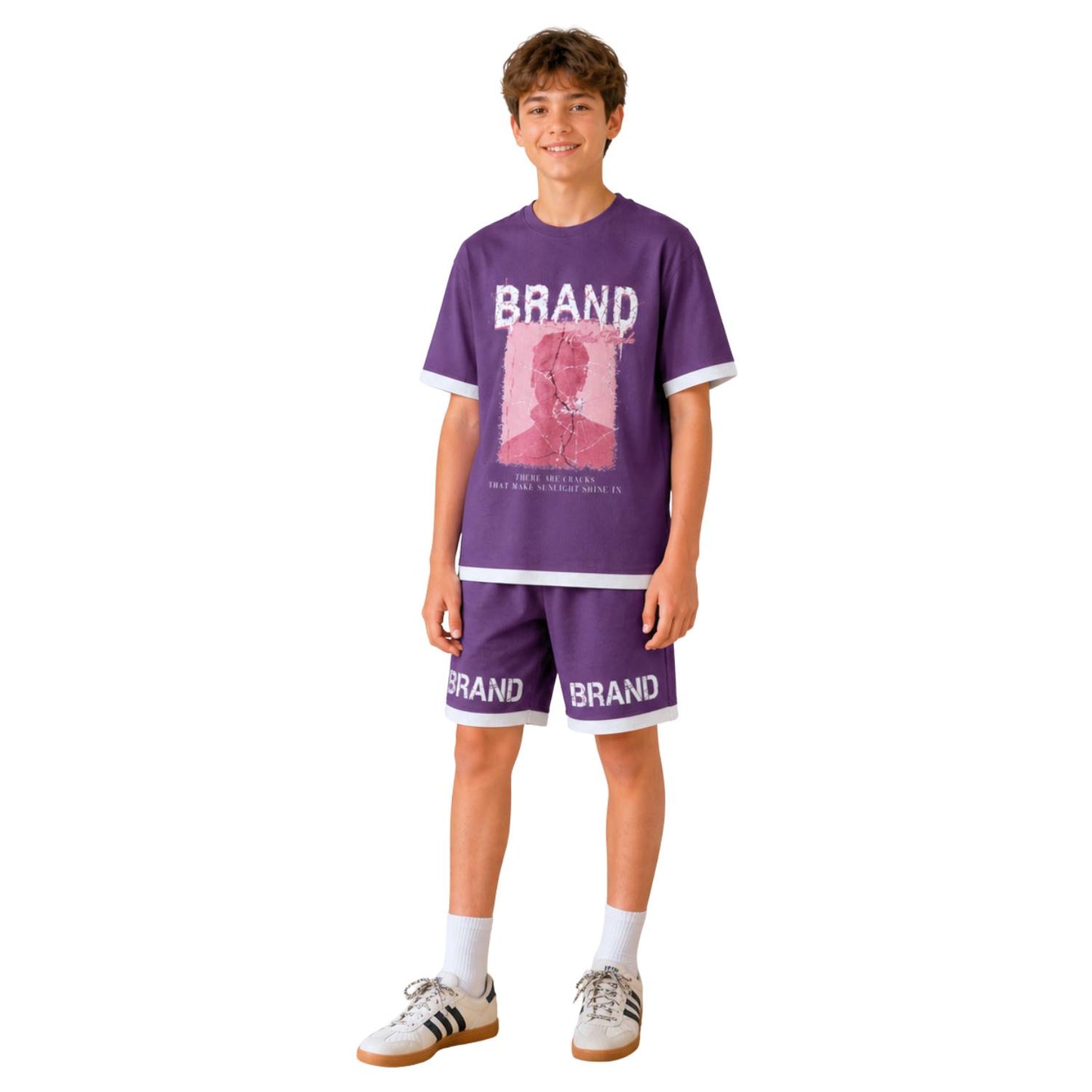 Boys' summer Brand Shadow outfit set