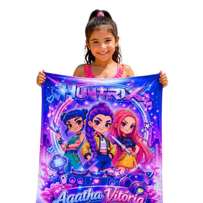 Huntrix Girls Beach Towel