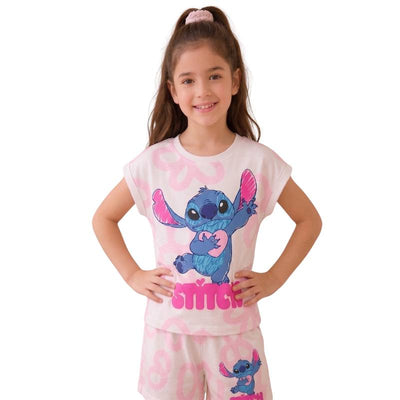 بيجامه Stitch Sweet Dreamsصيفي بناتي