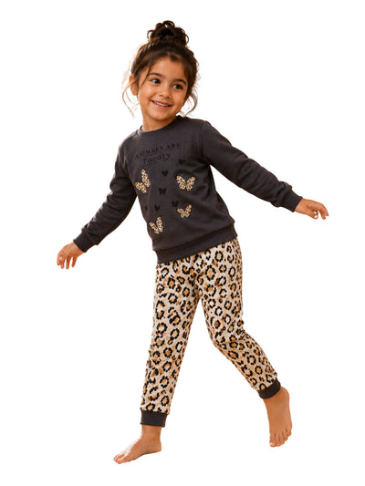 Girls' Autumn Butterflies Outfit Set