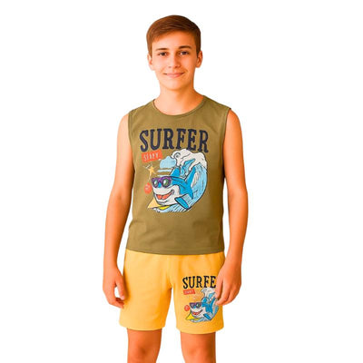 Boys' summer surf pajamas