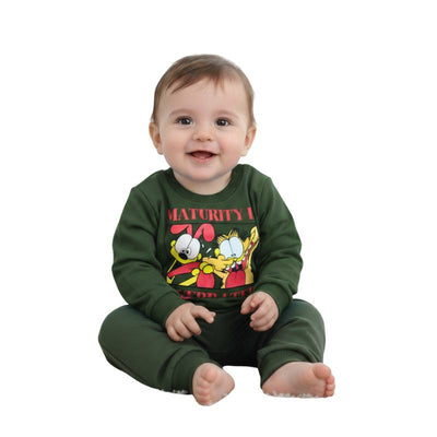 بيجامة بيبي جارفيلد شتوي أولادي