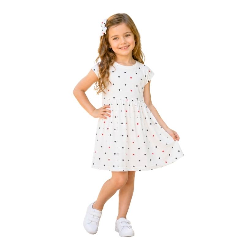 فستان Polka Dot بناتي صيفي