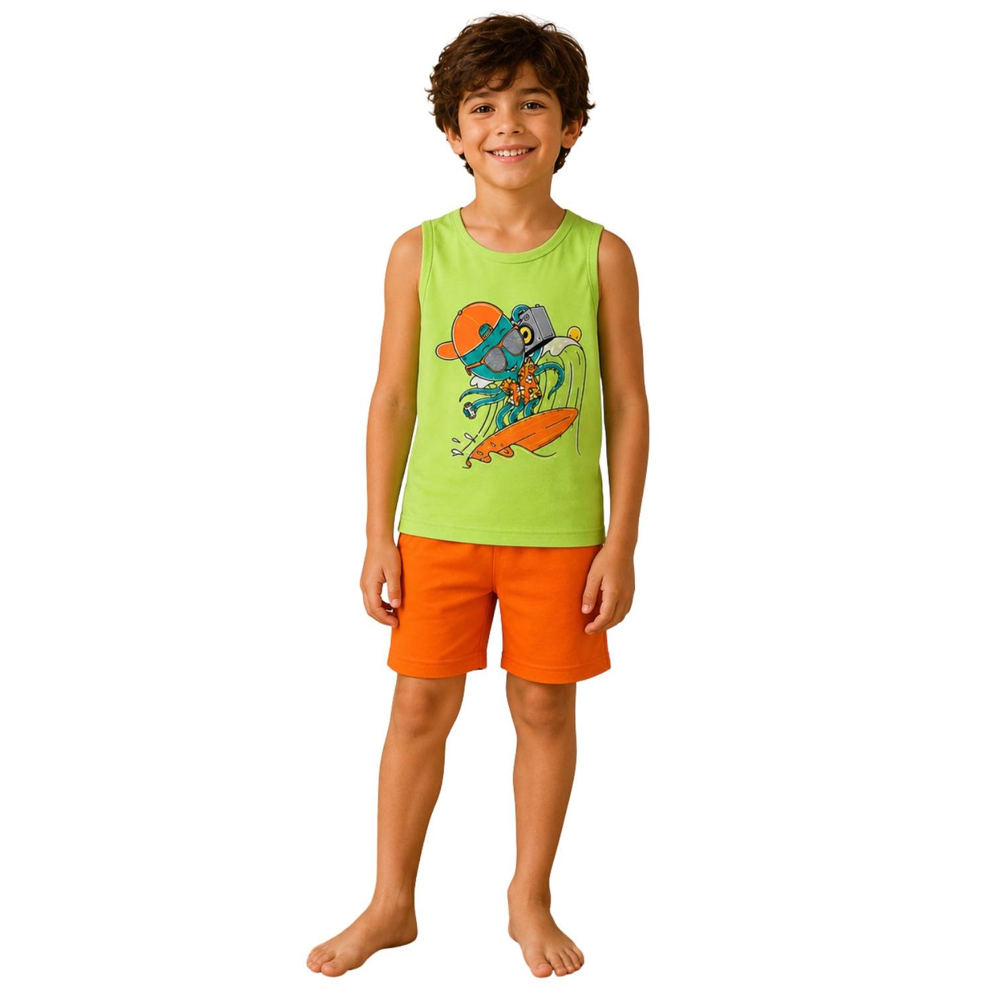 Boys' Surf Snap Summer Pajamas