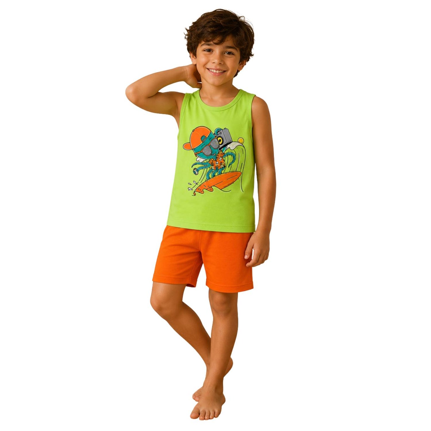 Boys' Surf Snap Summer Pajamas