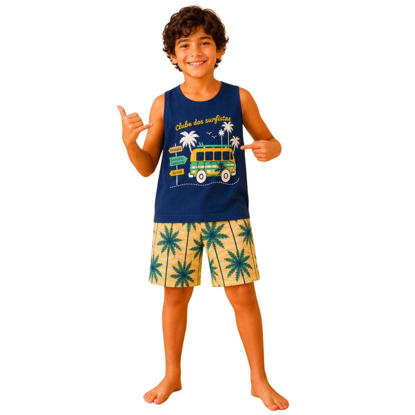Boys' Summer Tropical Surf Club Pajamas