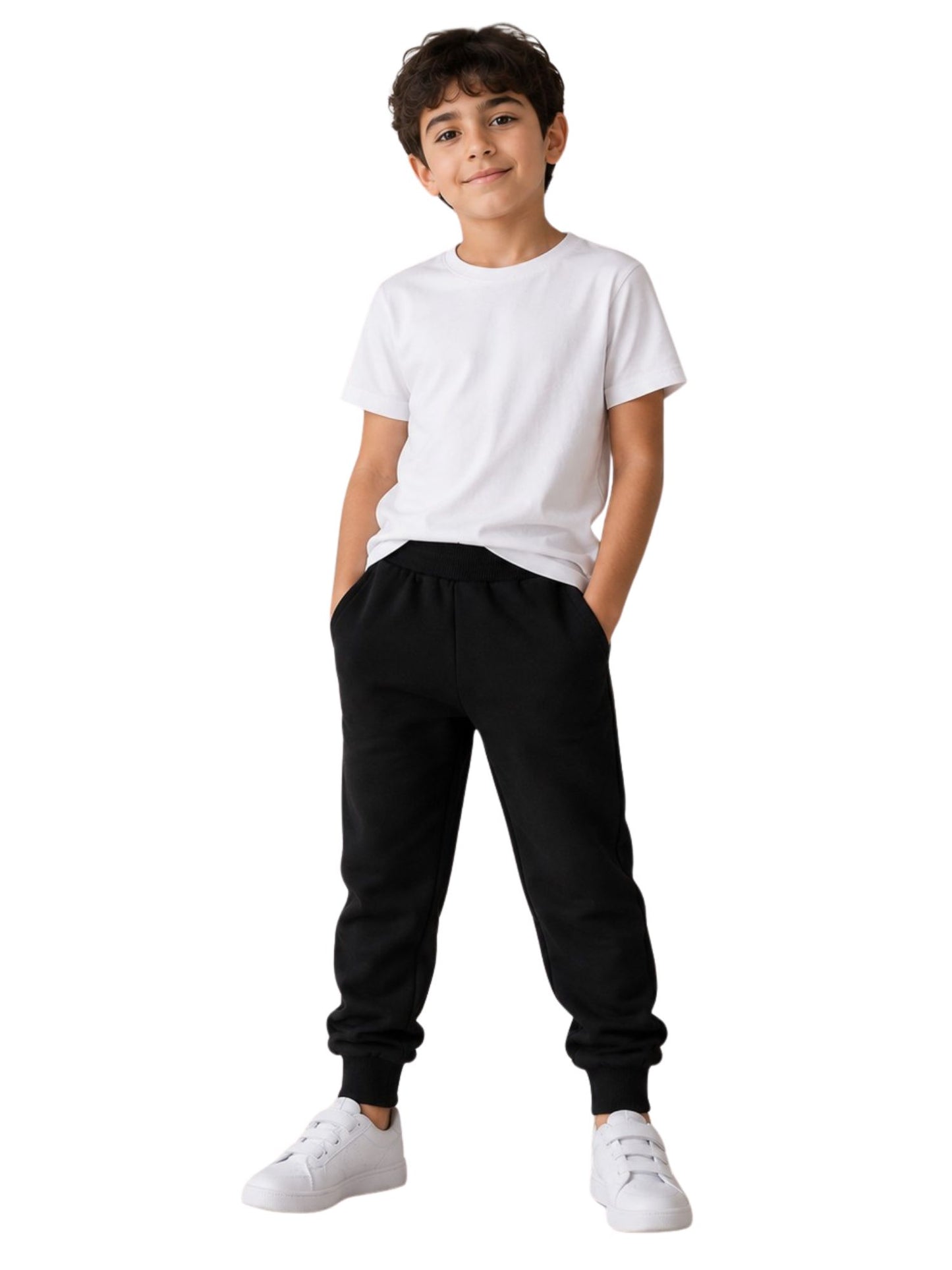 بنطلون ميلتون إسفنجي Comfort Fit - أسود