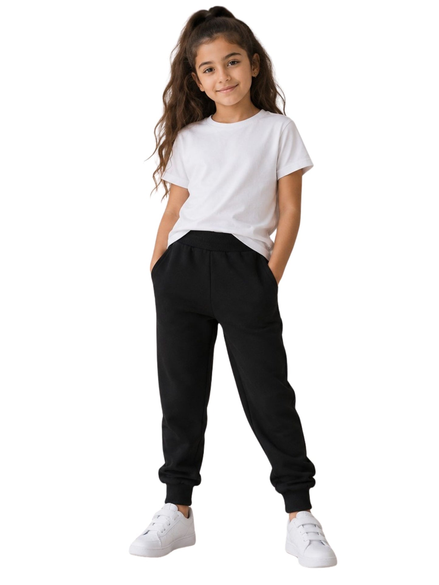 بنطلون ميلتون إسفنجي Comfort Fit - أسود