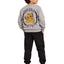 Cute Lion Face Grey Boys’ Pajama Set
