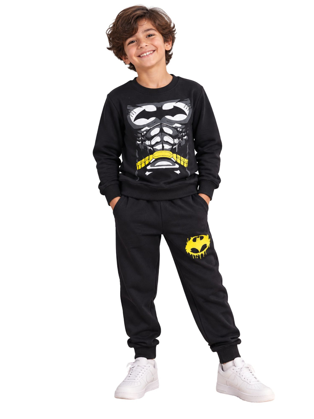 Batman Skeleton Black Boys’ Pajama Set