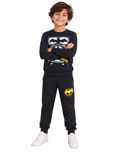 Batman Skeleton Black Boys’ Pajama Set