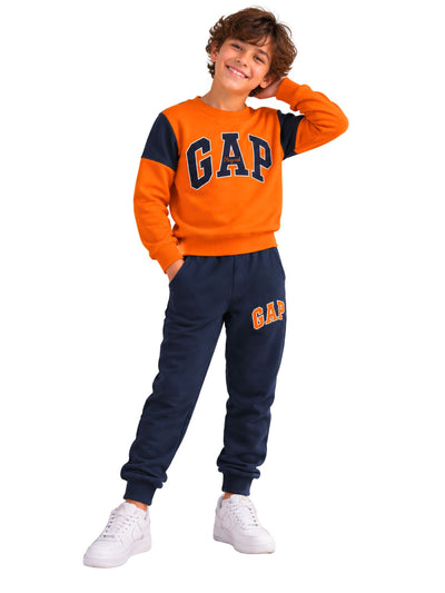 GAP Orange Block Boys’ Pajama Set