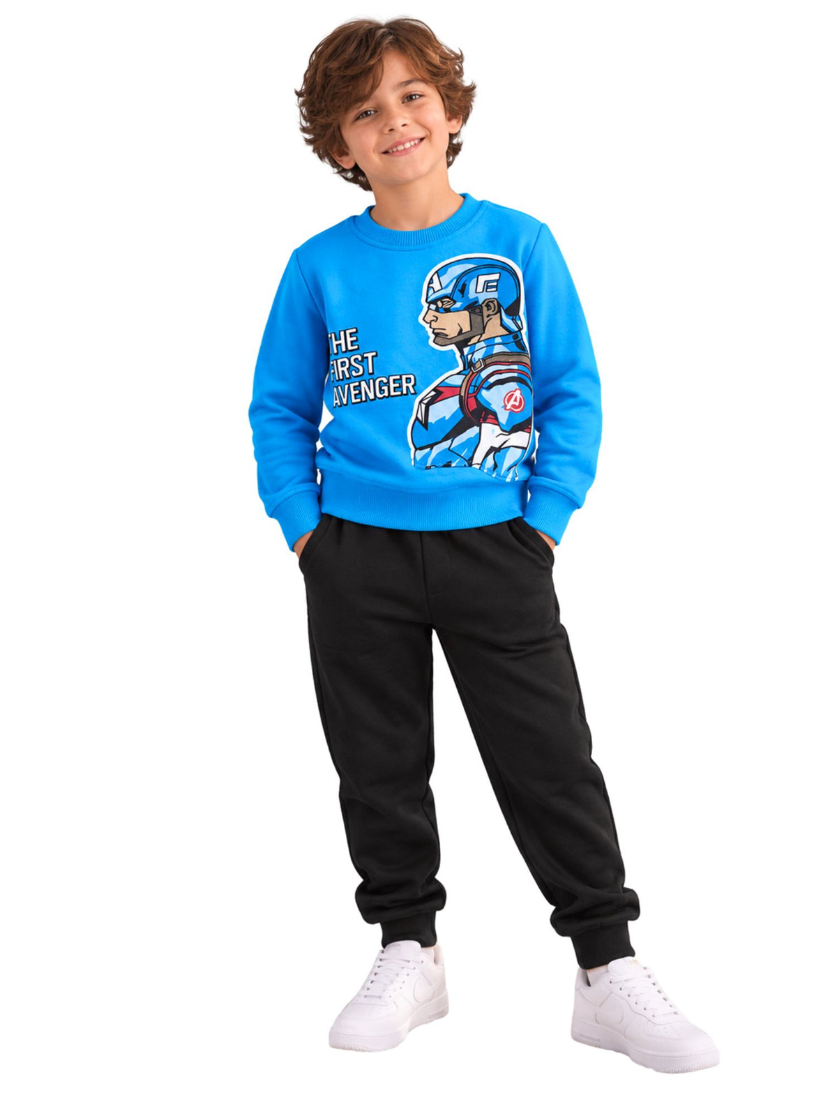Captain America Blue Boys’ Pajama Set