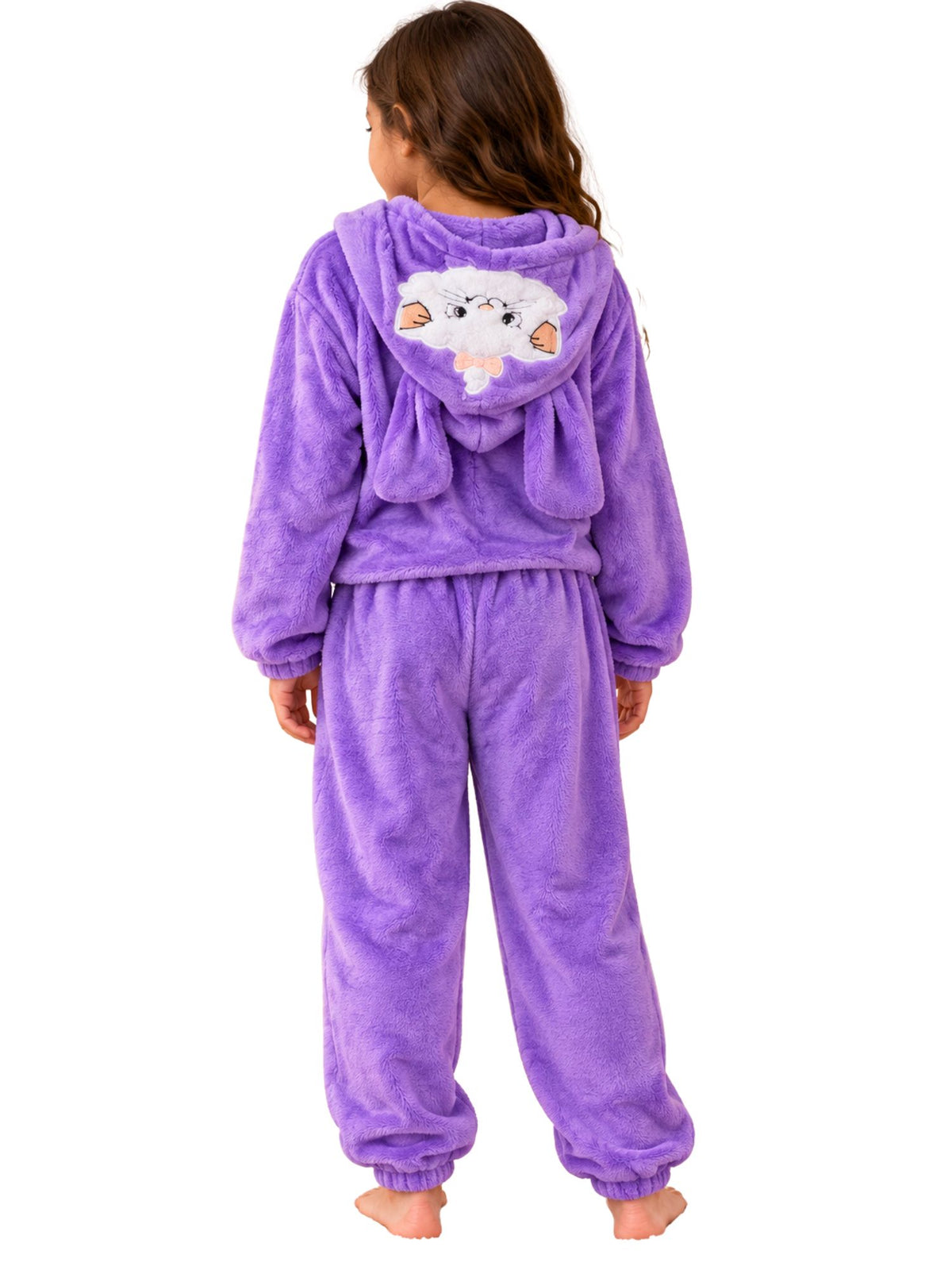 بيجامة Purple Cute Cat شتوي بناتي