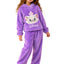 بيجامة Purple Cute Cat شتوي بناتي