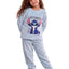 Blue Alien Girls' Winter Pajama Set