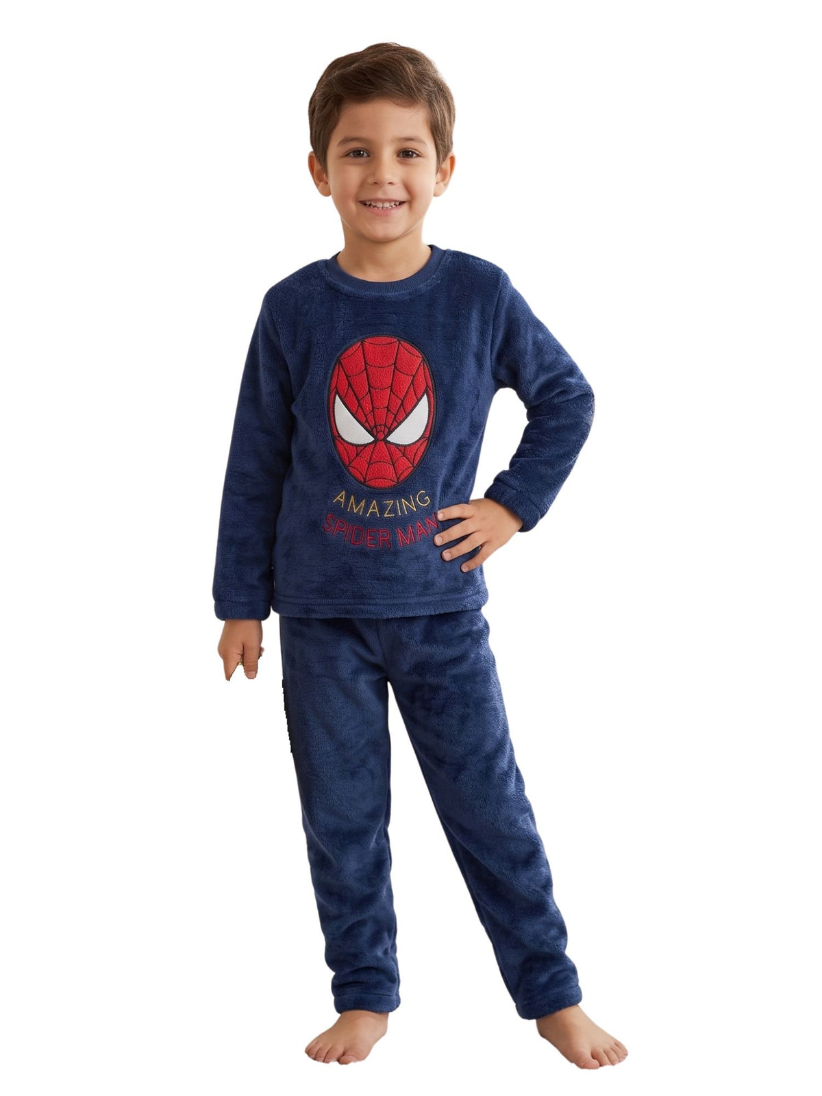 Web Mask Boys' Winter Pajama Set