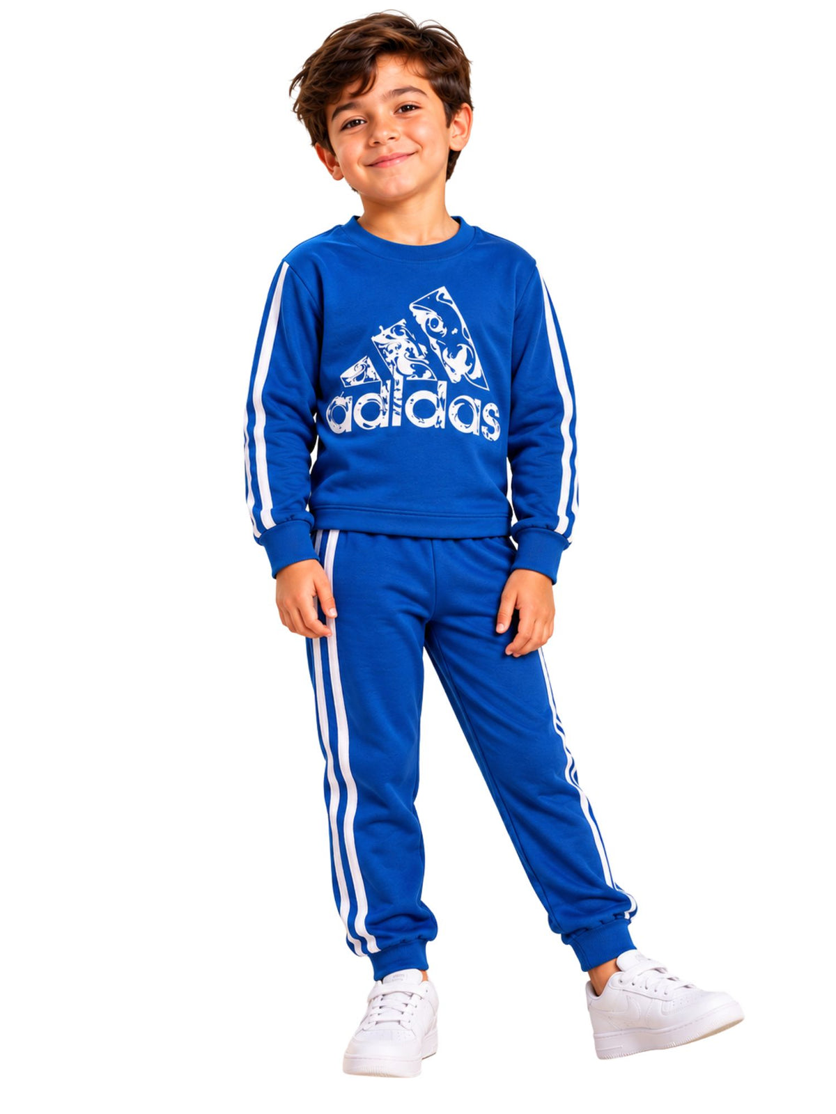 Boys Sport Blue Stripes Autumn Pajama Set