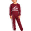 خريفي أولادي Sport Maroon Stripes بيجامة