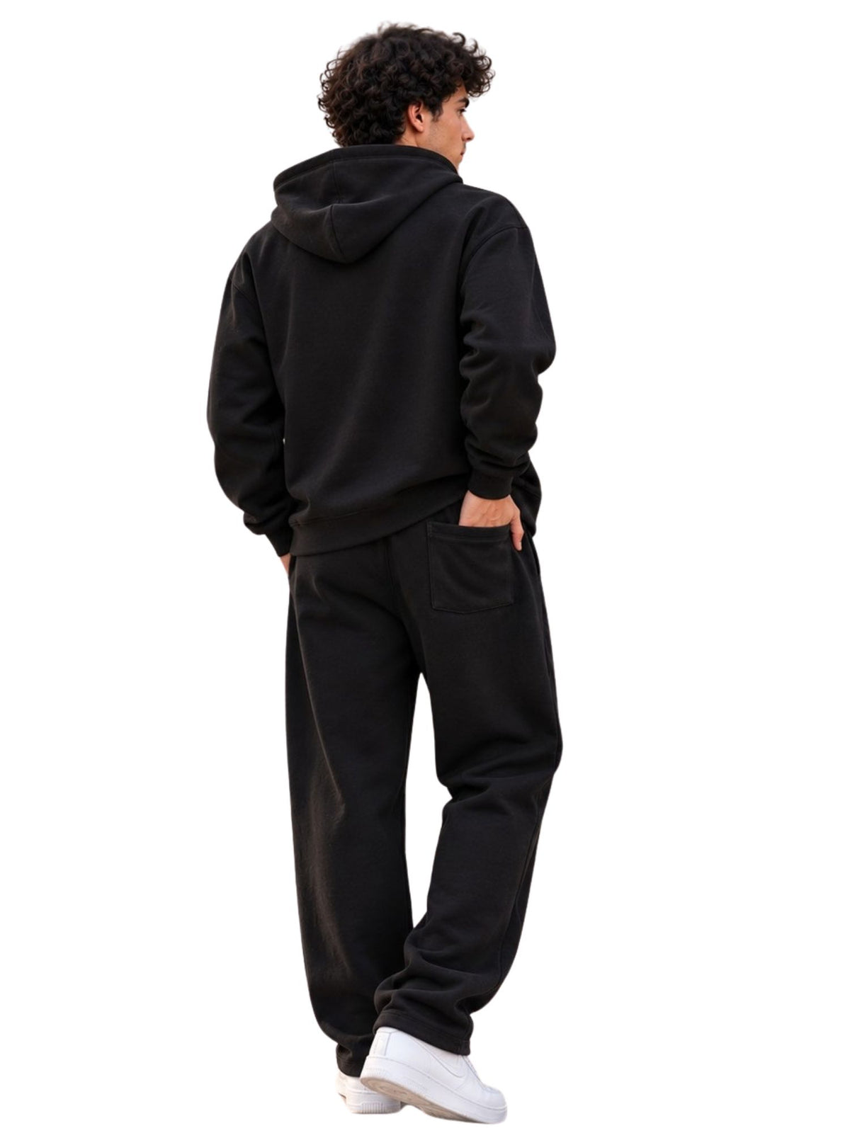 Basic Relaxed Fit Black Joggers