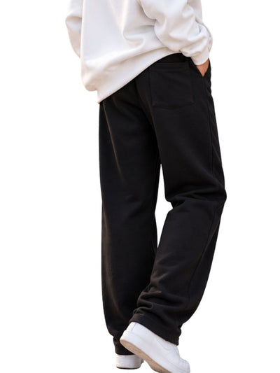 Basic Relaxed Fit Black Joggers