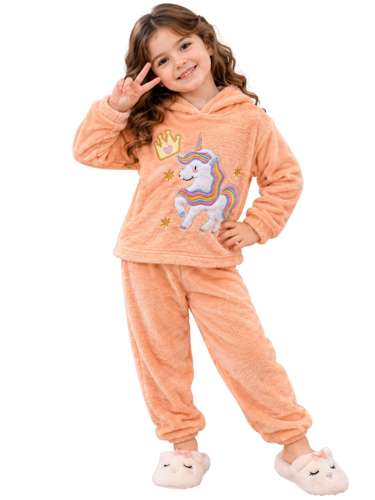 بيجامة Unicorn Princess شتوي بناتي