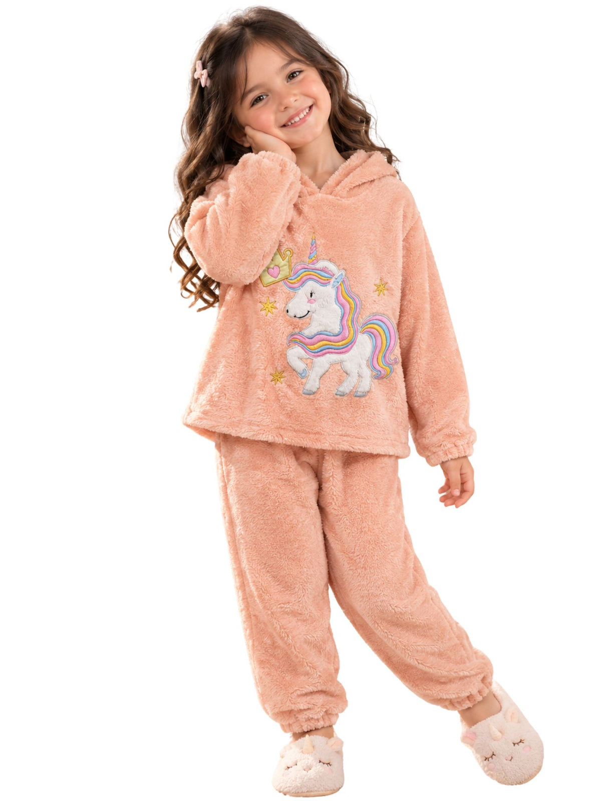 بيجامة Unicorn Princess شتوي بناتي