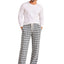 بنطلون Black White Plaid خريفي