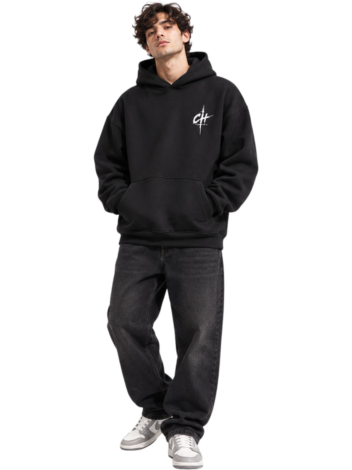 Galaxy Stroke Oversized Winter Hoodie
