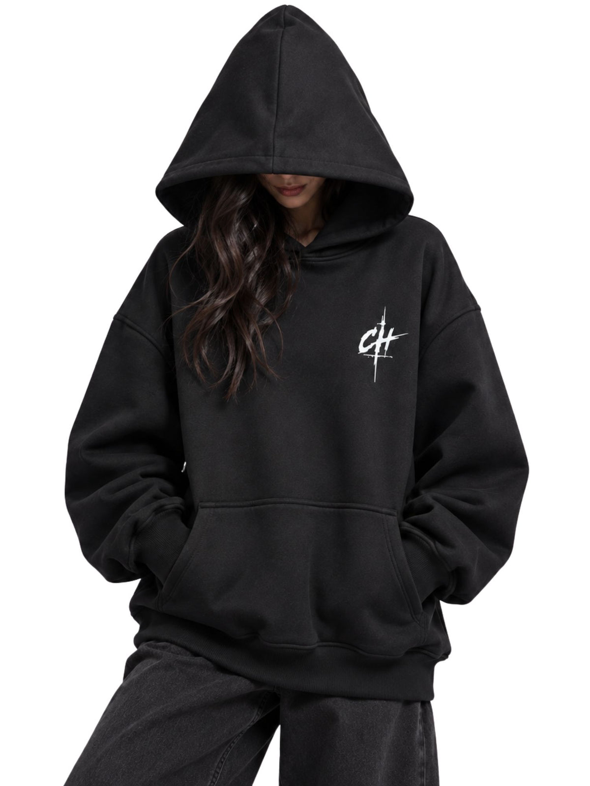 Galaxy Stroke Oversized Winter Hoodie