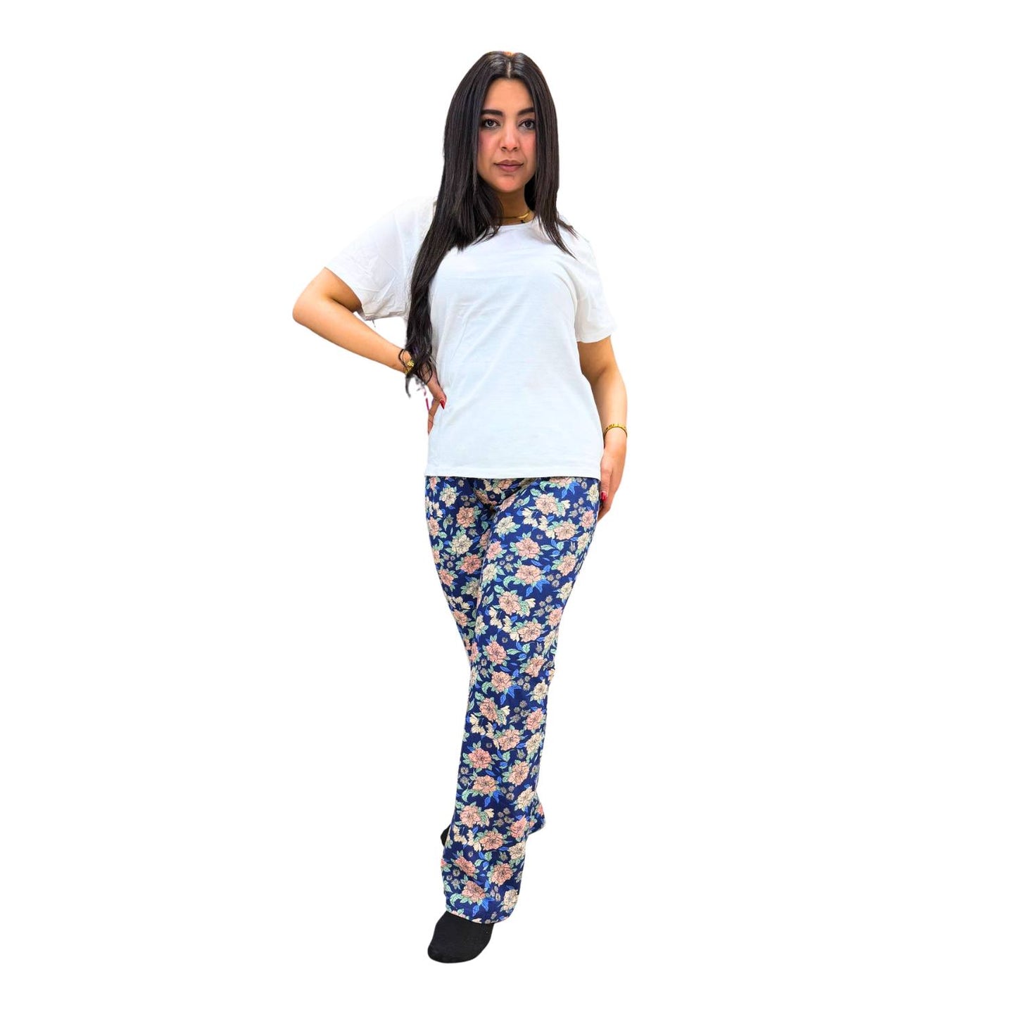Women's white summer pajamas