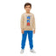 Sonic Beige Winter Pajamas for Boys