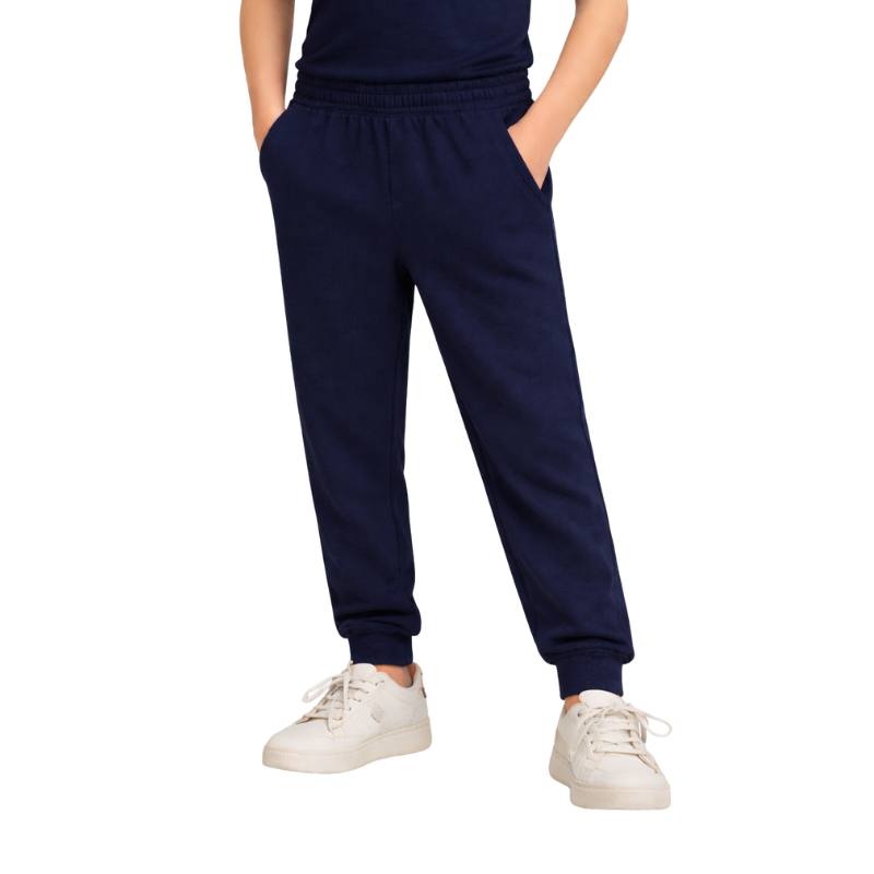 Boys' small navy blue winter lined trousers