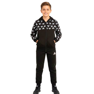 طقم رياضي أبيض خريفي أولادي