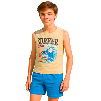 Boys' summer surf pajamas